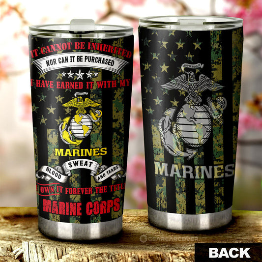 US Marine Corps Tumbler Cup Custom Car Accessories - Gearcarcover - 1