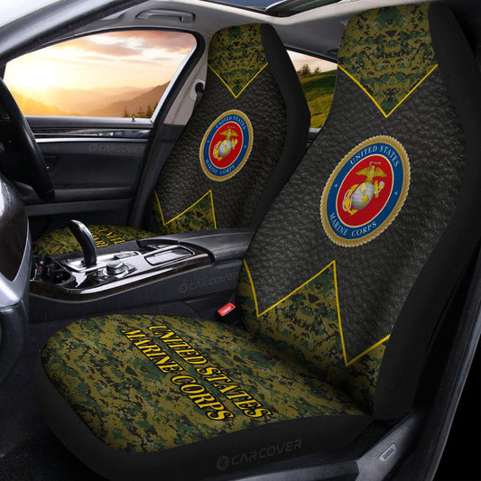 US Military Marine Corps Car Seat Covers Custom Car Accessories - Gearcarcover - 2