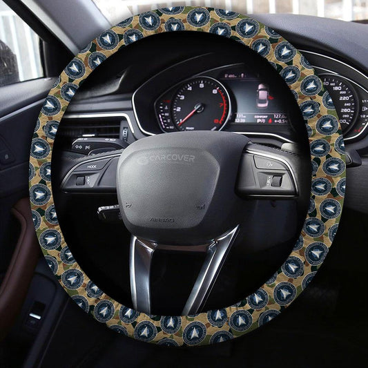 US Military Space Force Steering Wheel Cover Custom Car Accessories - Gearcarcover - 2