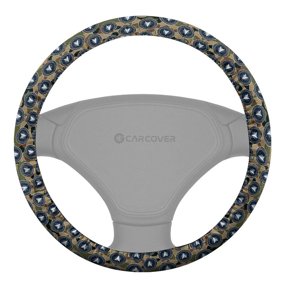 US Military Space Force Steering Wheel Cover Custom Car Accessories - Gearcarcover - 4