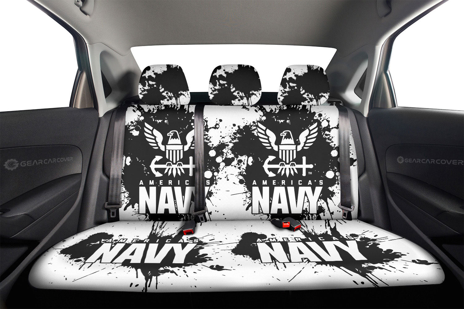 US Navy Car Back Seat Covers Custom Car Accessories - Gearcarcover - 2