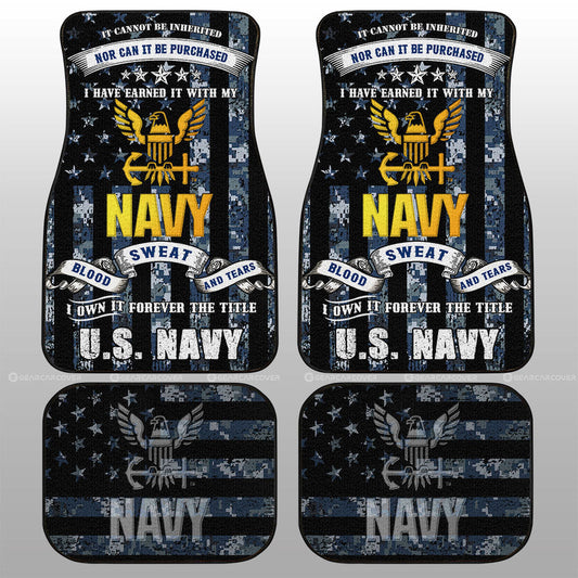 US Navy Car Floor Mats Custom Car Accessories - Gearcarcover - 1