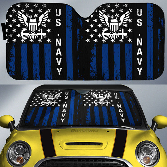 US Navy Car Sunshade Custom Car Accessories - Gearcarcover - 1