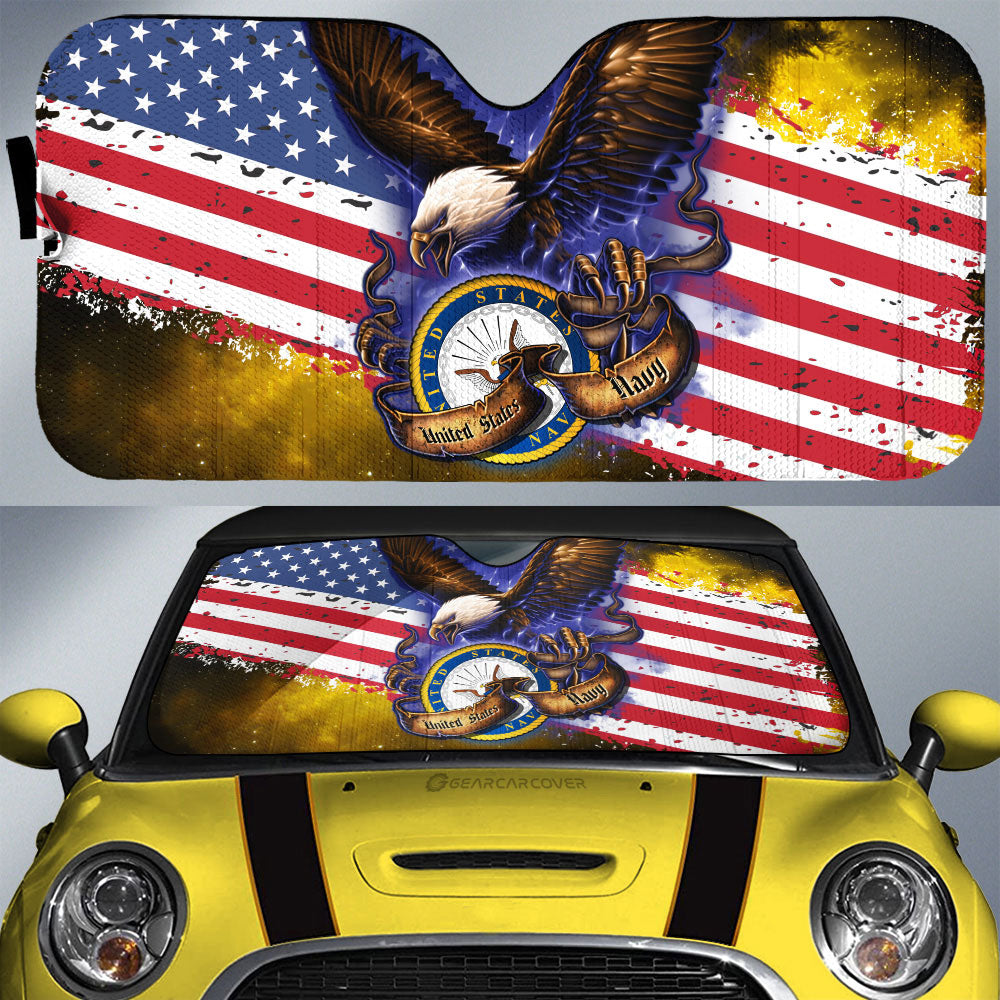 US Navy Car Sunshade Custom Car Accessories - Gearcarcover - 1