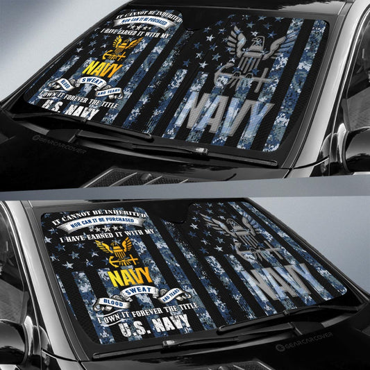 US Navy Car Sunshade Custom Car Accessories - Gearcarcover - 2