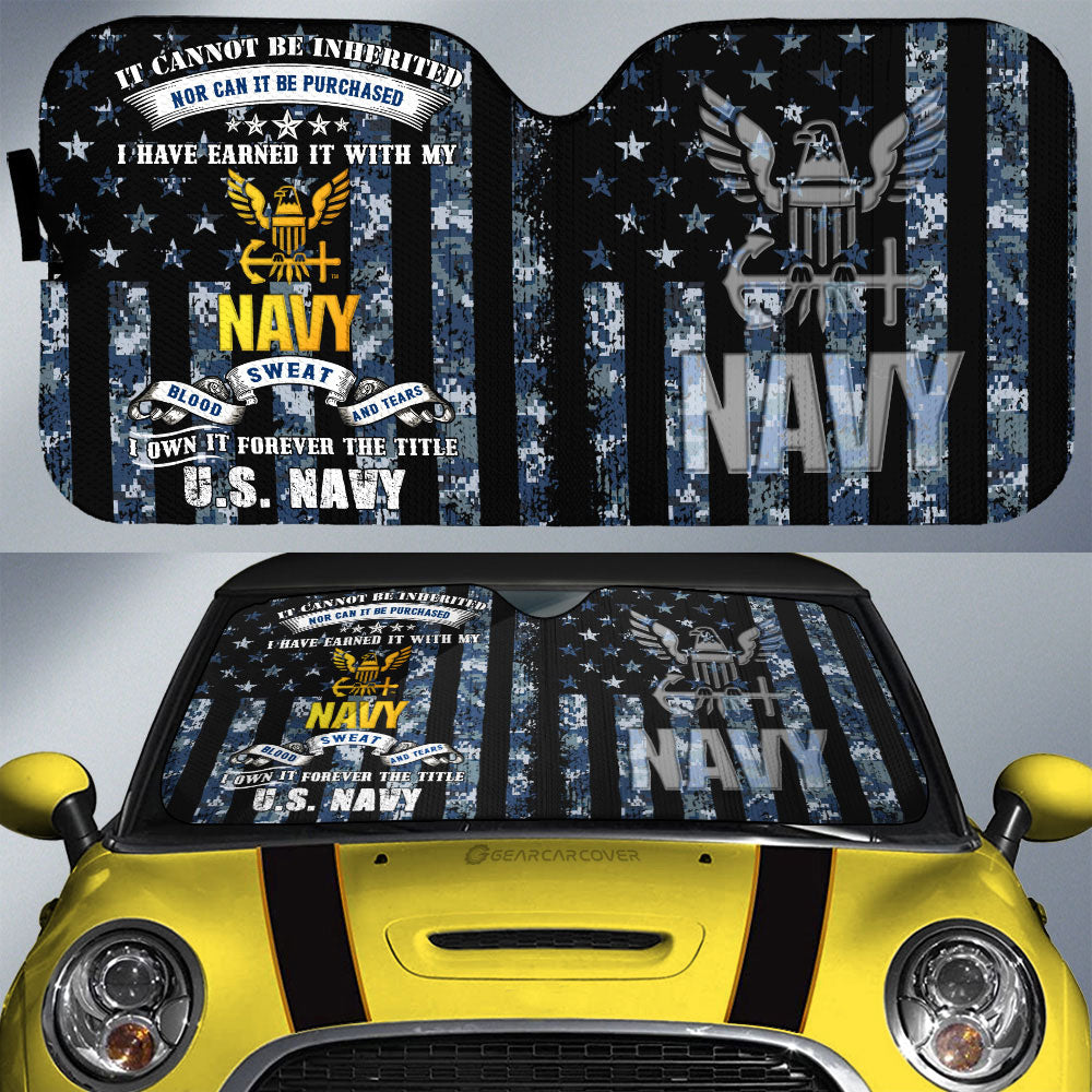 US Navy Car Sunshade Custom Car Accessories - Gearcarcover - 1