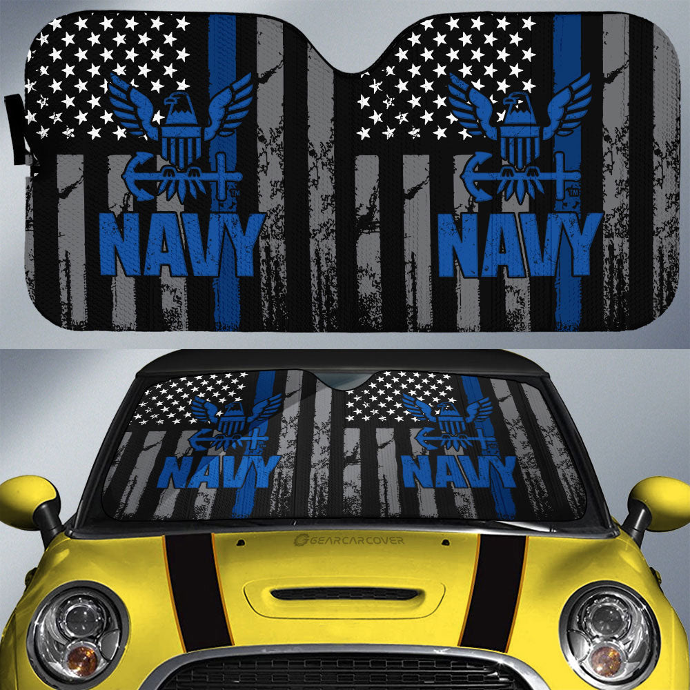 US Navy Car Sunshade Custom Car Accessories - Gearcarcover - 1