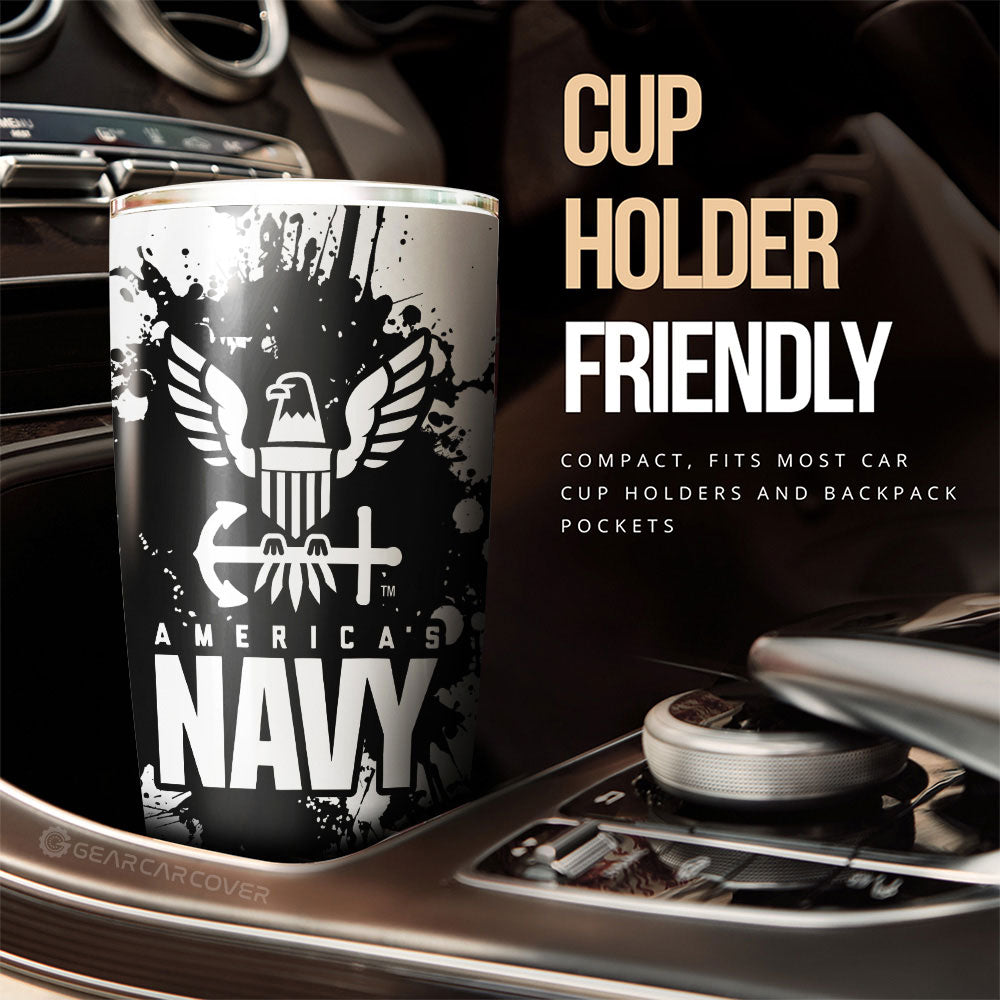 US Navy Tumbler Cup Custom Car Accessories - Gearcarcover - 3