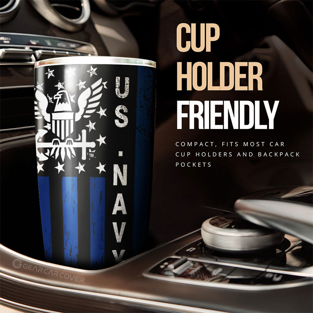 US Navy Tumbler Cup Custom Car Accessories - Gearcarcover - 3