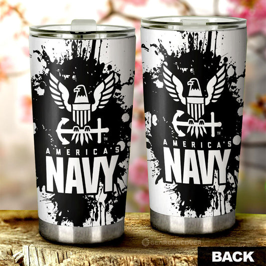 US Navy Tumbler Cup Custom Car Accessories - Gearcarcover - 2