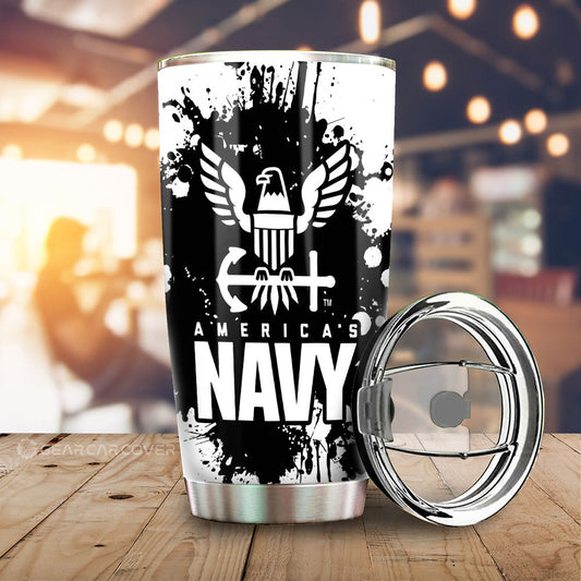 US Navy Tumbler Cup Custom Car Accessories - Gearcarcover - 1