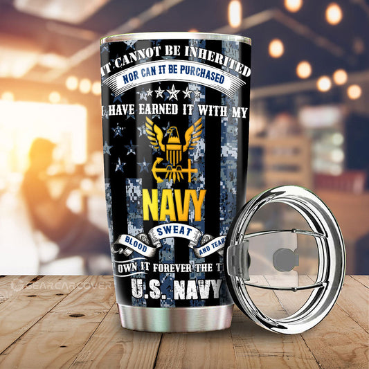 US Navy Tumbler Cup Custom Car Accessories - Gearcarcover - 2