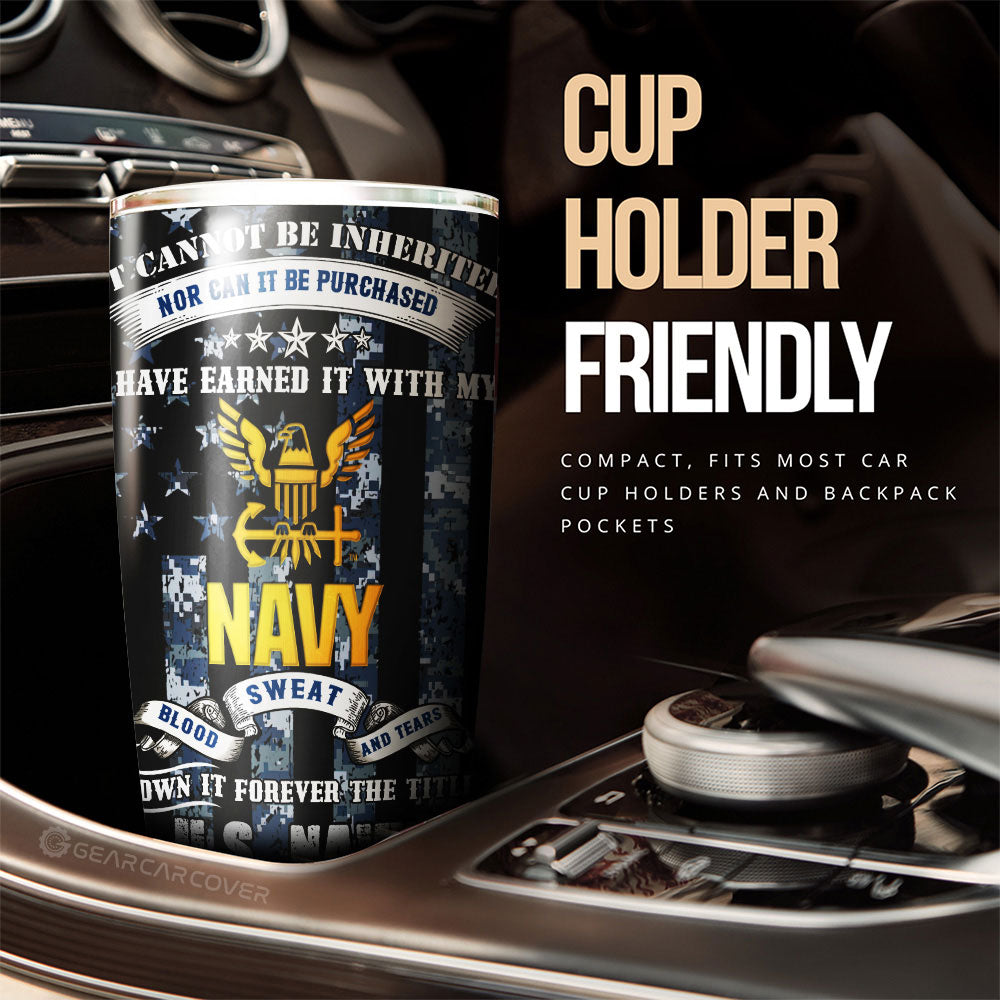 US Navy Tumbler Cup Custom Car Accessories - Gearcarcover - 3