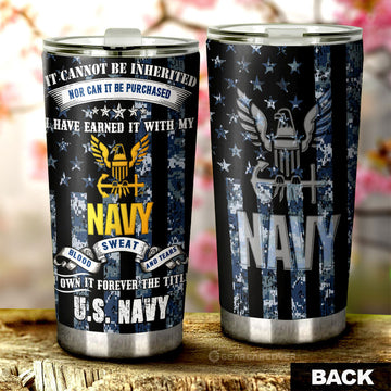 US Navy Tumbler Cup Custom Car Accessories - Gearcarcover - 1