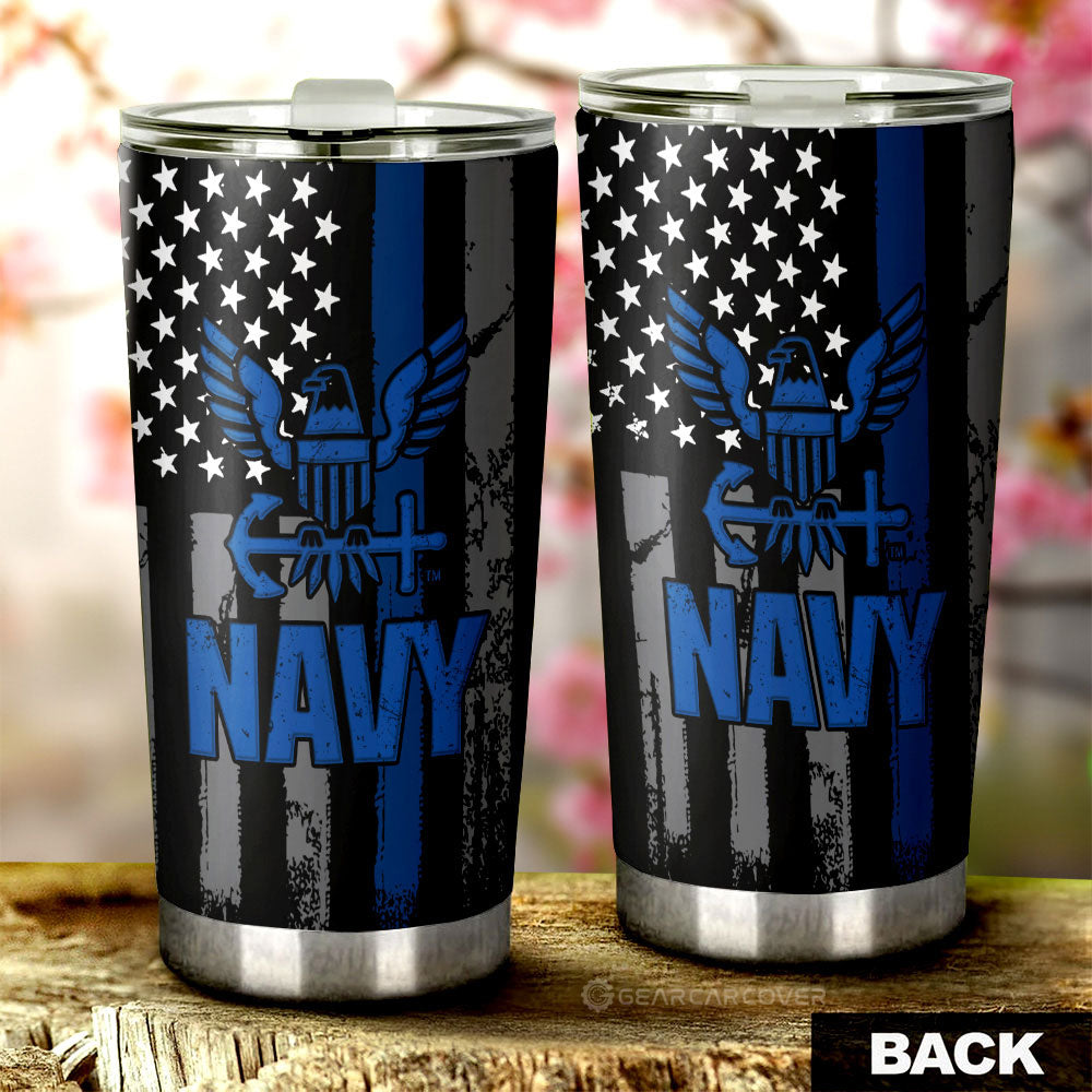 US Navy Tumbler Cup Custom Car Accessories - Gearcarcover - 2