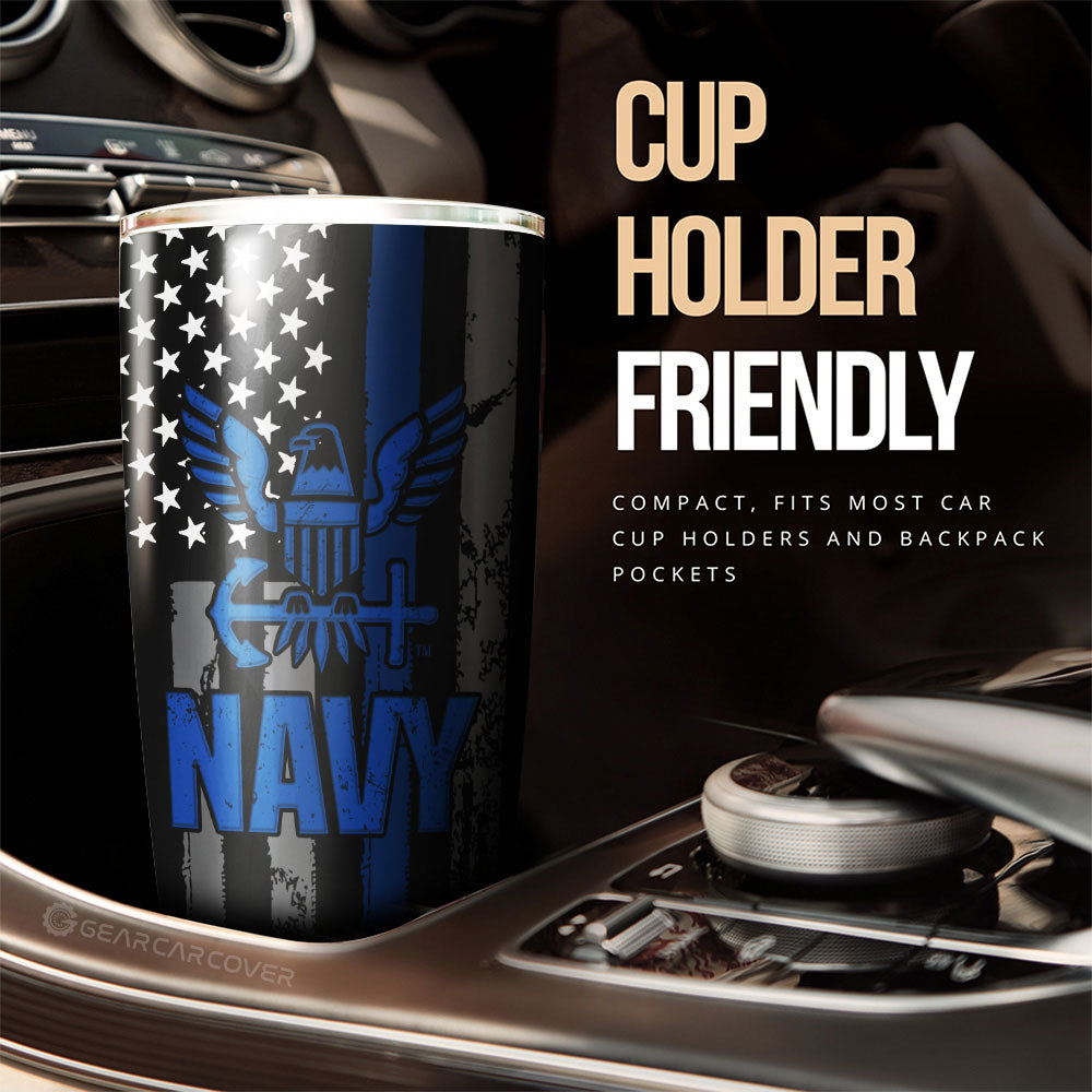 US Navy Tumbler Cup Custom Car Accessories - Gearcarcover - 3