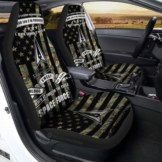 US Space Force Car Seat Covers Custom Car Accessories - Gearcarcover - 2
