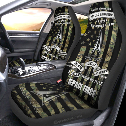 US Space Force Car Seat Covers Custom Car Accessories - Gearcarcover - 1