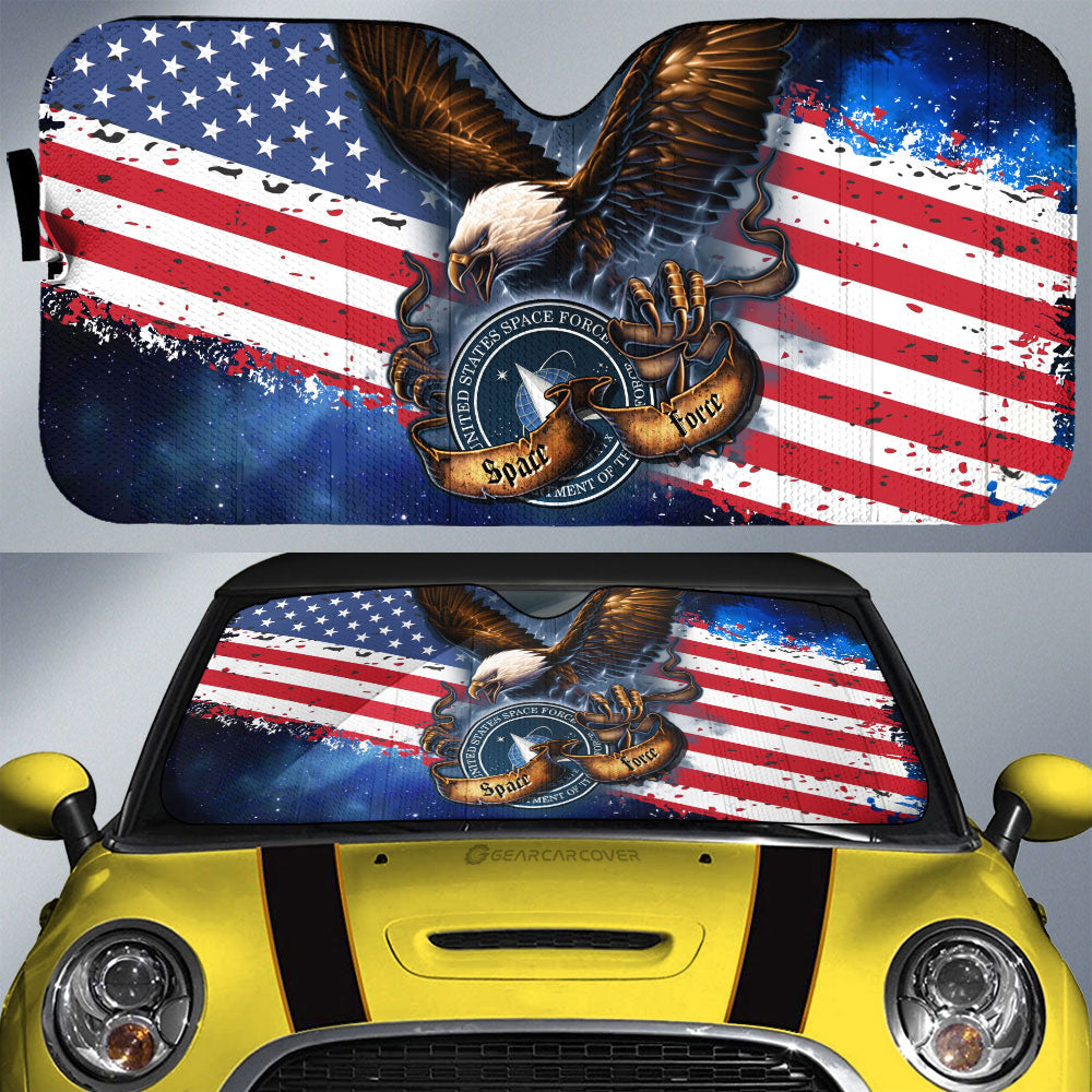 US Space Force Car Sunshade Custom Car Accessories - Gearcarcover - 1