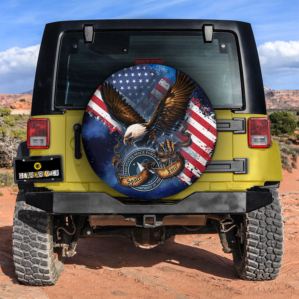 US Space Force Spare Tire Covers Custom Car Accessories - Gearcarcover - 2