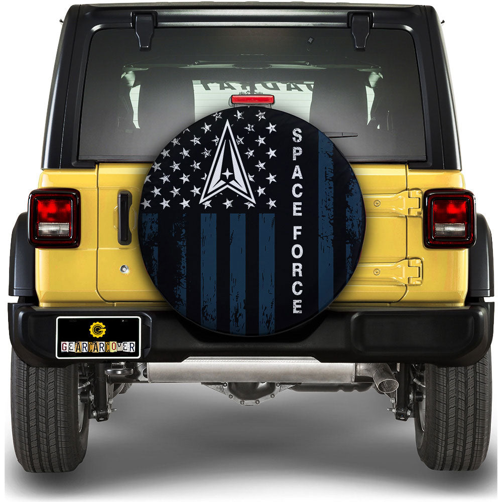 US Space Force Spare Tire Covers Custom Car Accessories - Gearcarcover - 1