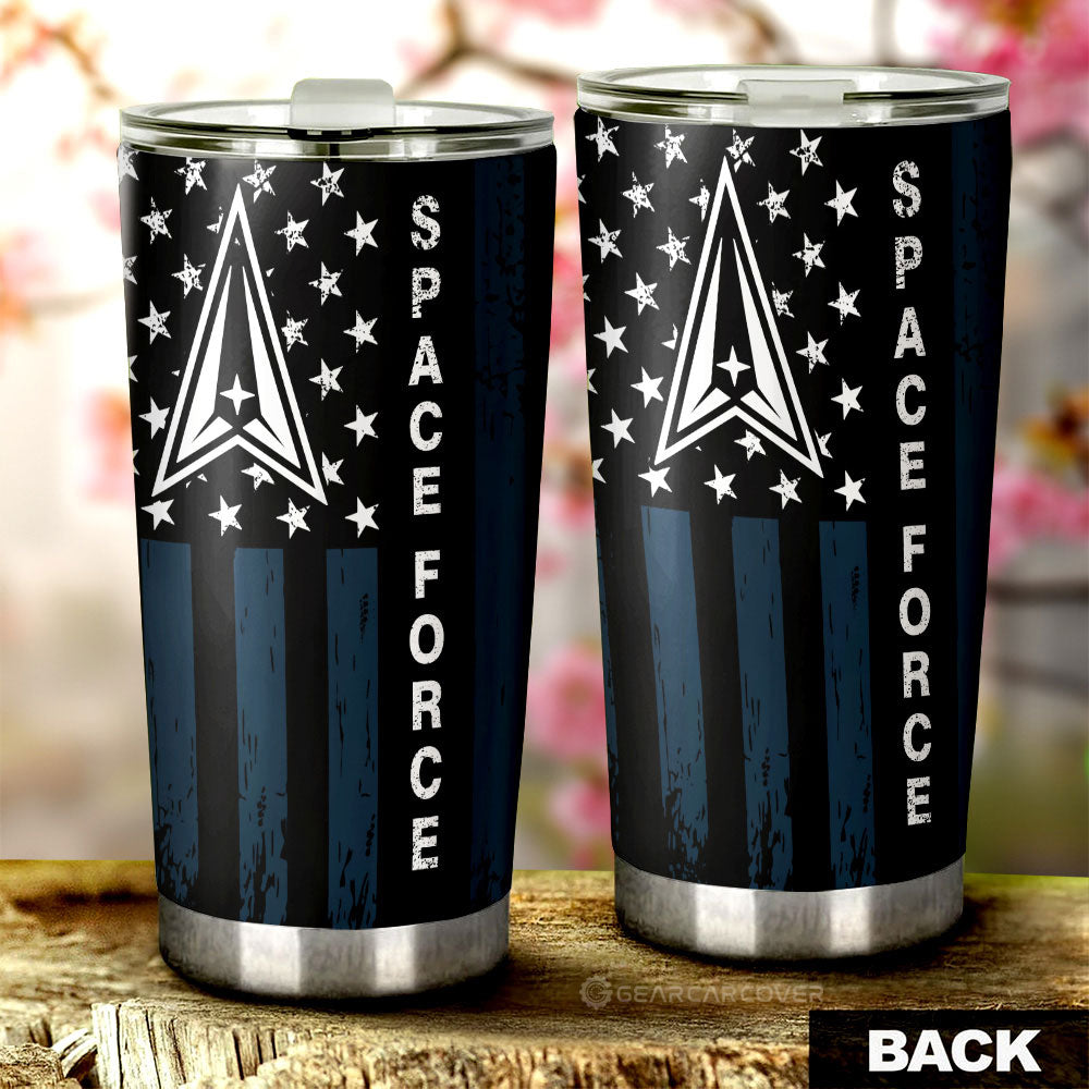 US Space Force Tumbler Cup Custom Car Accessories - Gearcarcover - 2