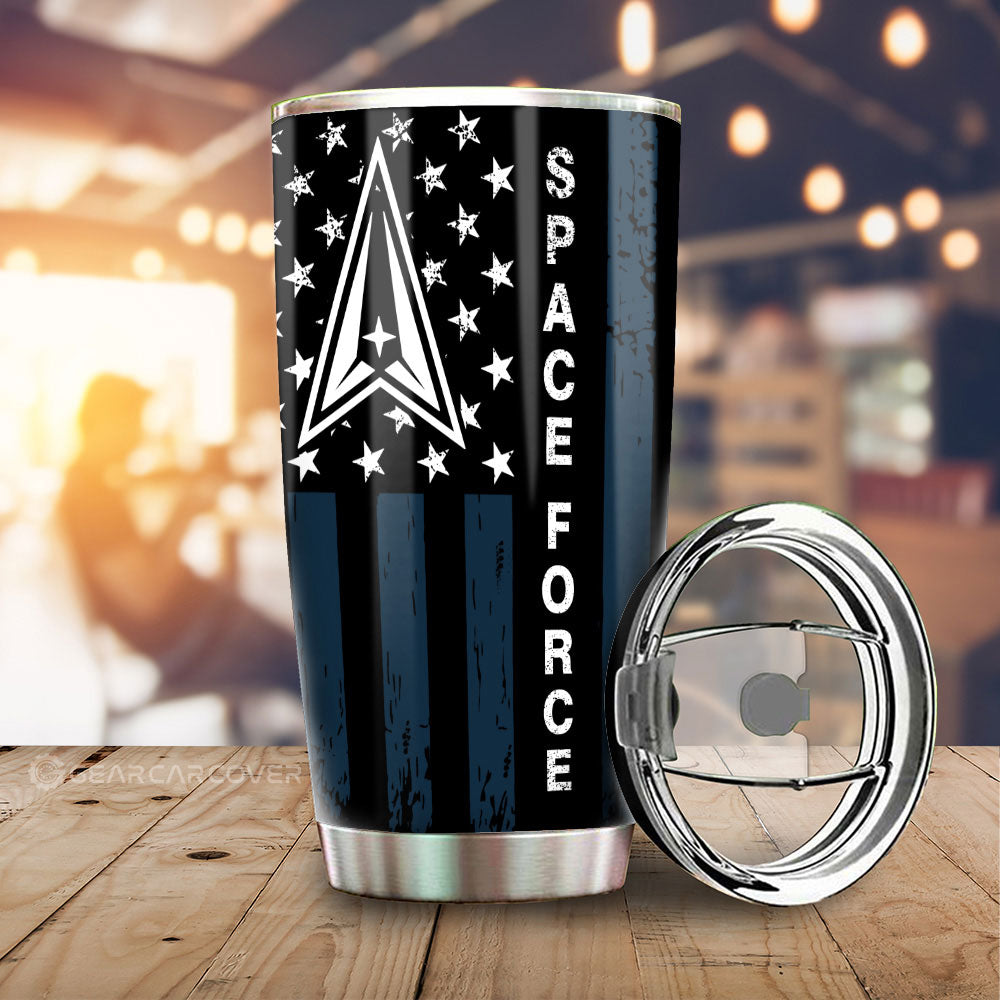 US Space Force Tumbler Cup Custom Car Accessories - Gearcarcover - 1