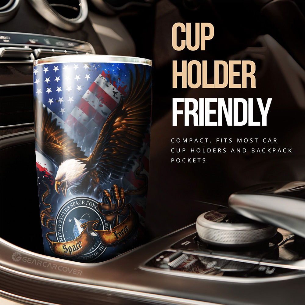 US Space Force Tumbler Cup Custom Car Accessories - Gearcarcover - 3