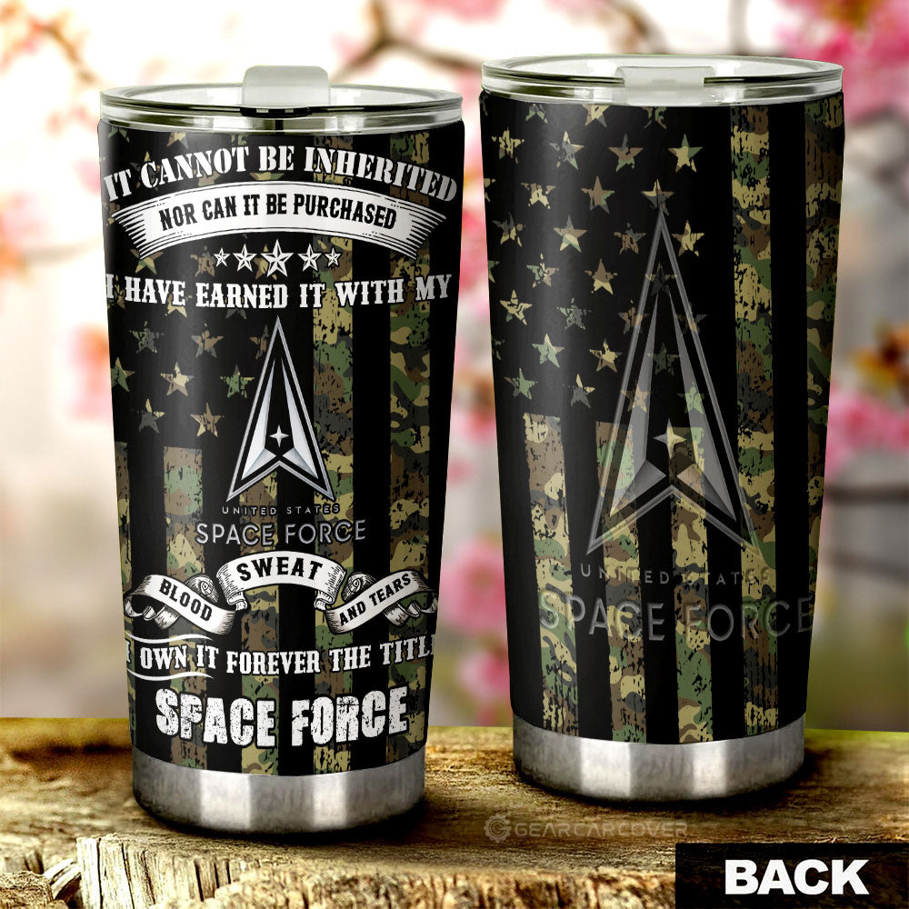 US Space Force Tumbler Cup Custom Car Accessories - Gearcarcover - 1