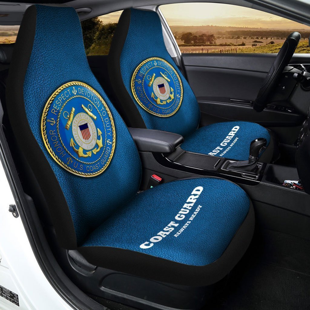 USCG Emblem Car Seat Covers United States Coast Guard Car Interior Accessories - Gearcarcover - 2