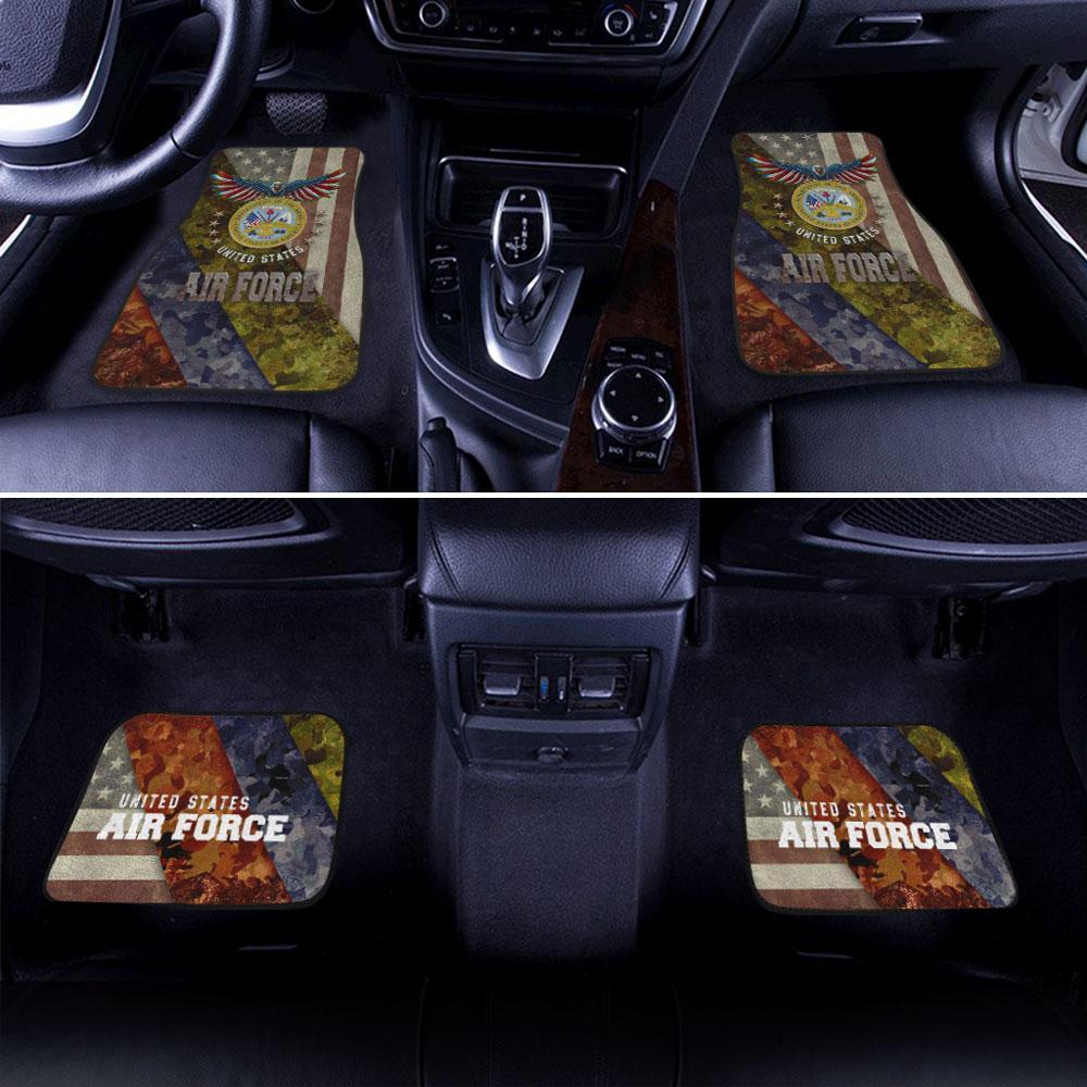 U.S Air Force Car Floor Mats Custom US Armed Forces - Gearcarcover - 1