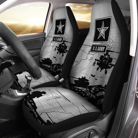 U.S Army Car Seat Covers Custom United States Army Car Accessories Veteran - Gearcarcover - 1