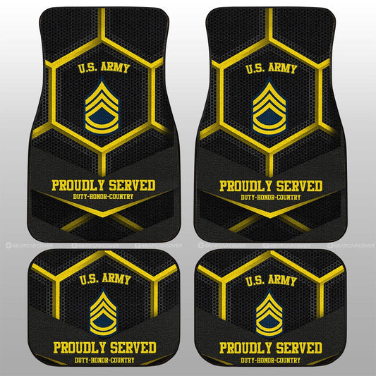 U.S Army Veterans Car Floor Mats Custom US Military Car Accessories - Gearcarcover - 2