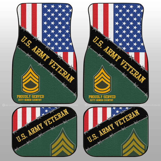 U.S. Army Veterans Car Floor Mats Custom United States Military Car Accessories - Gearcarcover - 2