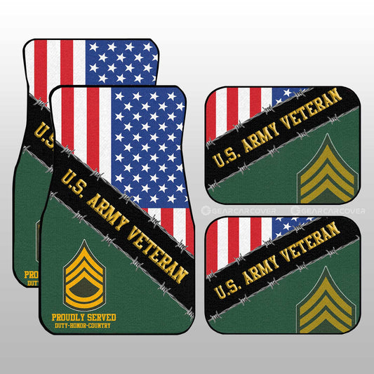 U.S. Army Veterans Car Floor Mats Custom United States Military Car Accessories - Gearcarcover - 1