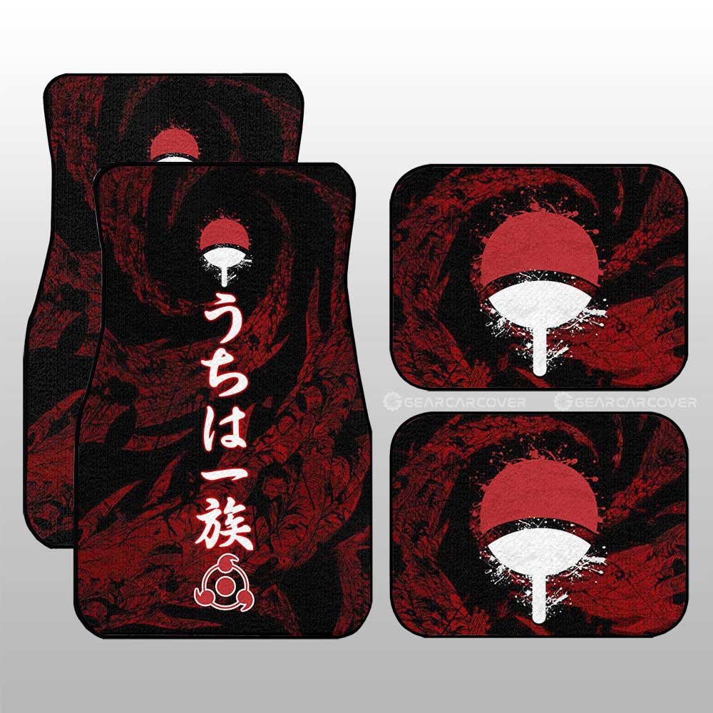 Uchiha Car Floor Mats Custom Anime Car Accessories - Gearcarcover - 3