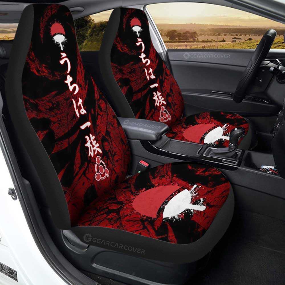 Uchiha Car Seat Covers Custom Anime Car Accessories - Gearcarcover - 3