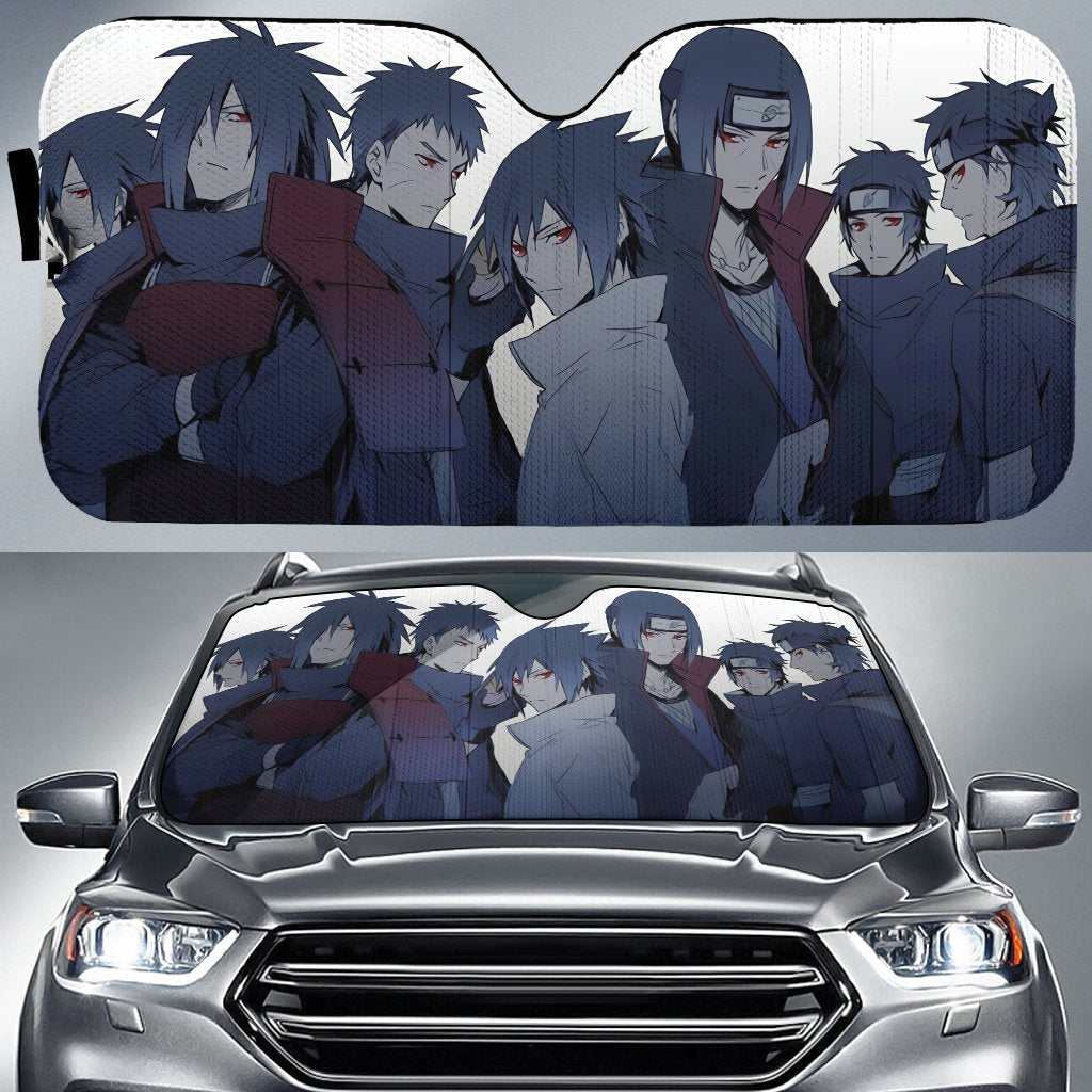 Uchiha Clan Car Sun Shade Custom Anime Car Accessories For Car - Gearcarcover - 1