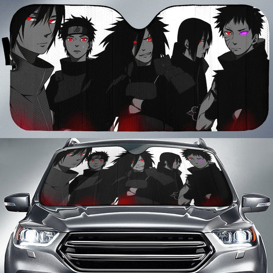 Uchiha Clan Car SunShade Custom Anime Car Accessories - Gearcarcover - 1