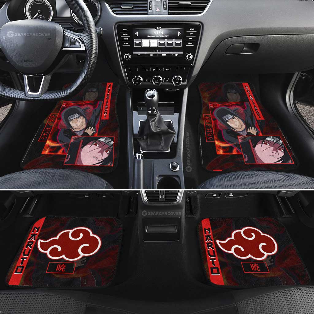 Uchiha Itachi Car Floor Mats Custom Anime Car Accessories - Gearcarcover - 1