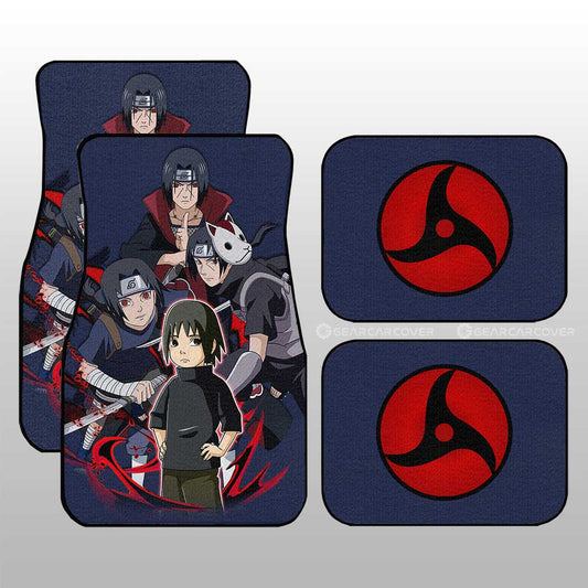 Uchiha Itachi Car Floor Mats Custom Car Accessories For Fans - Gearcarcover - 1