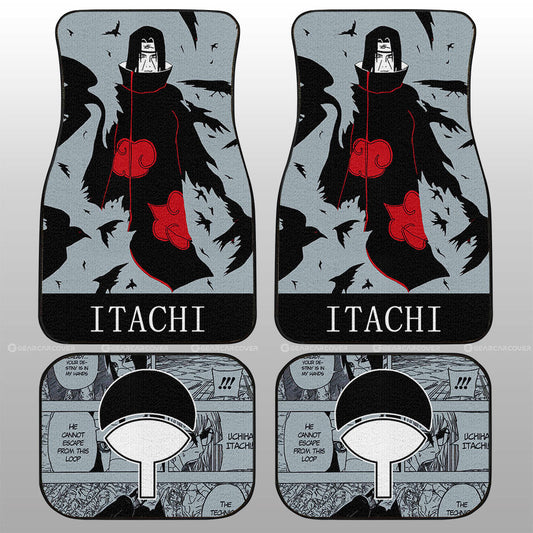 Uchiha Itachi Car Floor Mats Custom Car Accessories Manga Color Style - Gearcarcover - 2