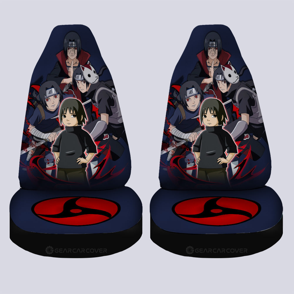 Uchiha Itachi Car Seat Covers Custom Anime Car Accessories For Fans - Gearcarcover - 4