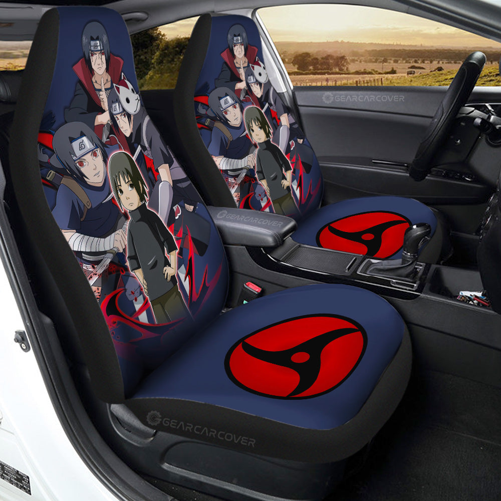 Uchiha Itachi Car Seat Covers Custom Anime Car Accessories For Fans - Gearcarcover - 1
