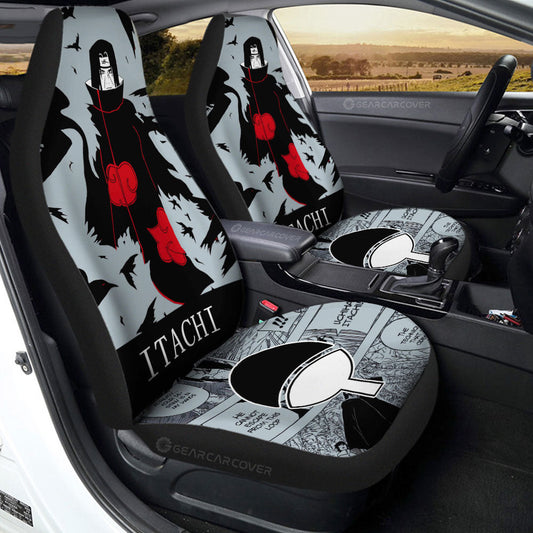 Uchiha Itachi Car Seat Covers Custom Anime Car Accessories Manga Color Style - Gearcarcover - 1