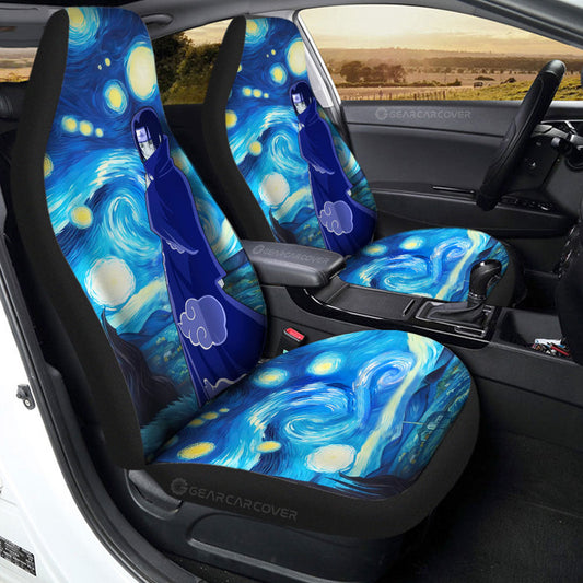 Uchiha Itachi Car Seat Covers Custom Starry Night Styles - Gearcarcover - 2