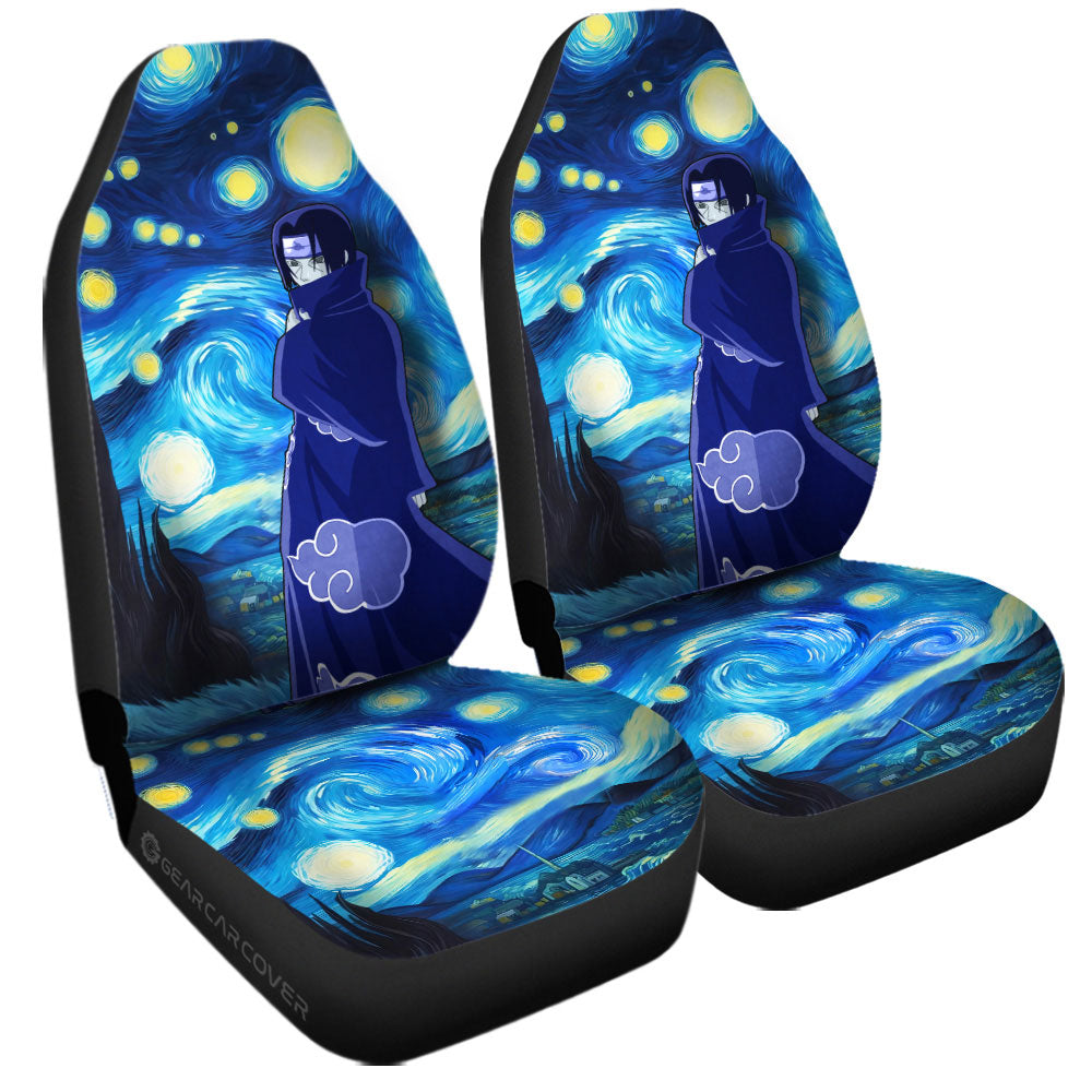 Uchiha Itachi Car Seat Covers Custom Starry Night Styles - Gearcarcover - 3