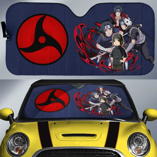 Uchiha Itachi Car Sunshade Custom Anime Car Accessories For Fans - Gearcarcover - 1