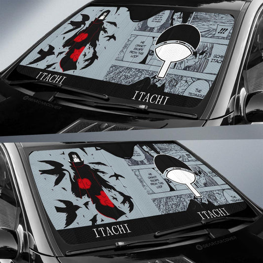 Uchiha Itachi Car Sunshade Custom Anime Car Accessories Manga Color Style - Gearcarcover - 2
