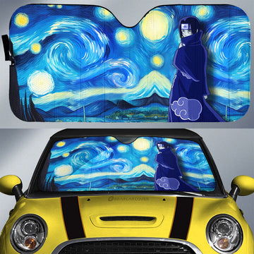 Uchiha Itachi Car Sunshade Custom Starry Night Styles - Gearcarcover - 1